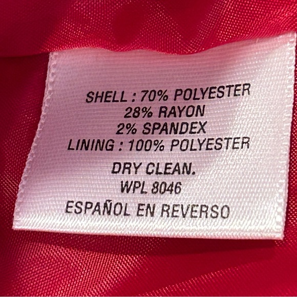 JM Collection Red Single Breasted Winter Pea Coat XLP - Picture 6 of 9